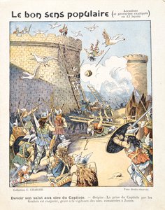 Geese save the Roman Capitol from Gaulish invaders, from 